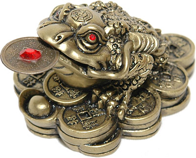 Трехлапая жаба с монетой во рту 14101824
